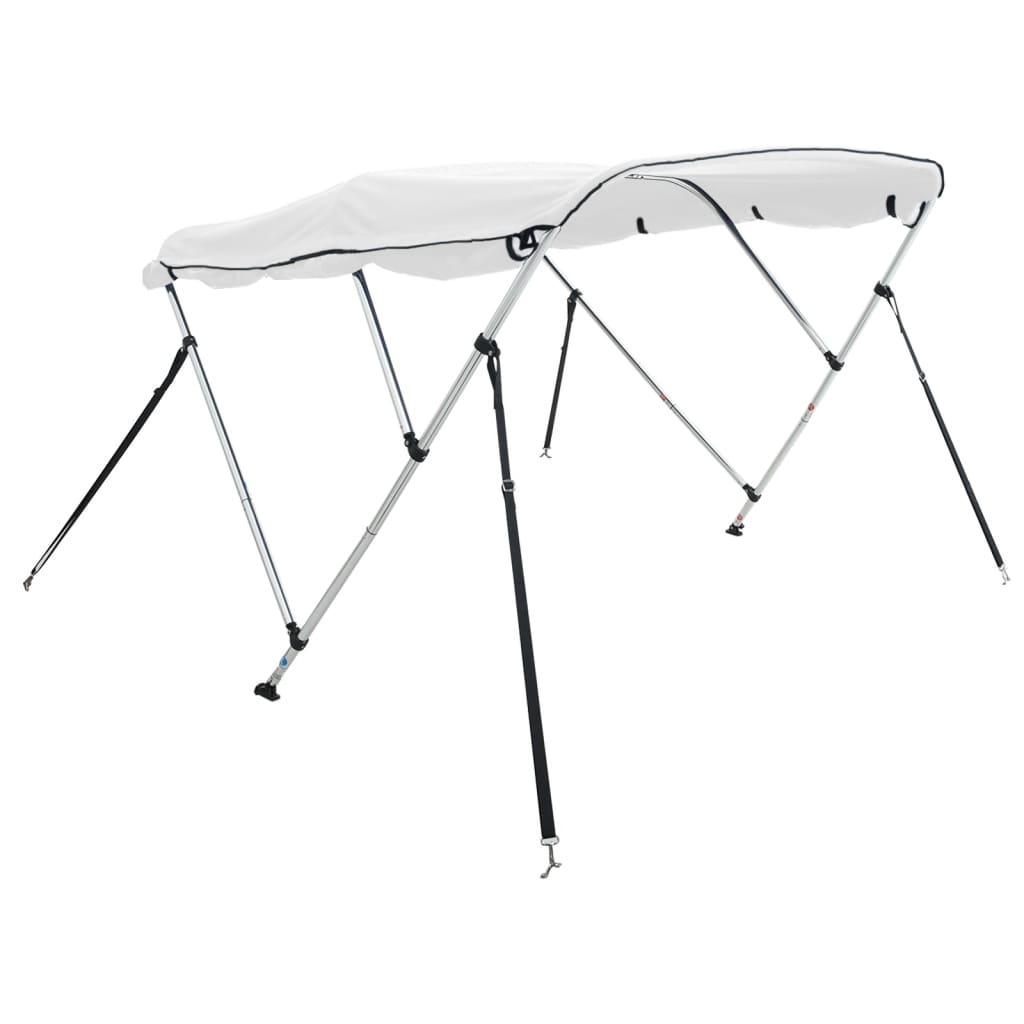VidaXL Bimini top 3 arches avec parois latérales 183x(185-198)x137 cm