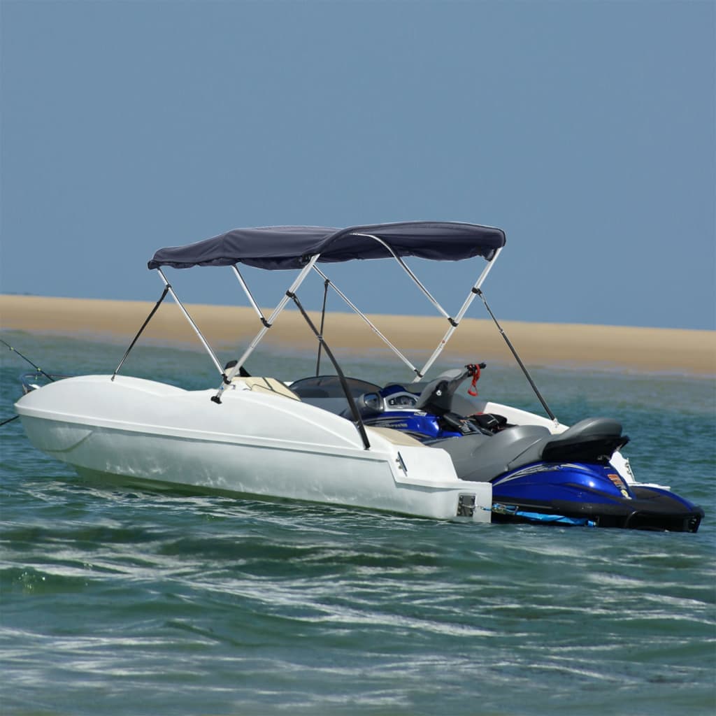 Toit bimini Vidaxx 3 arceaux avec parois latérales 183x(154-167)x137 cm