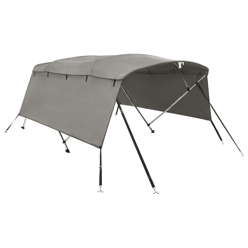 VidaXL toit bimini 4 arches avec parois latérales 243x(170-182)x137 cm