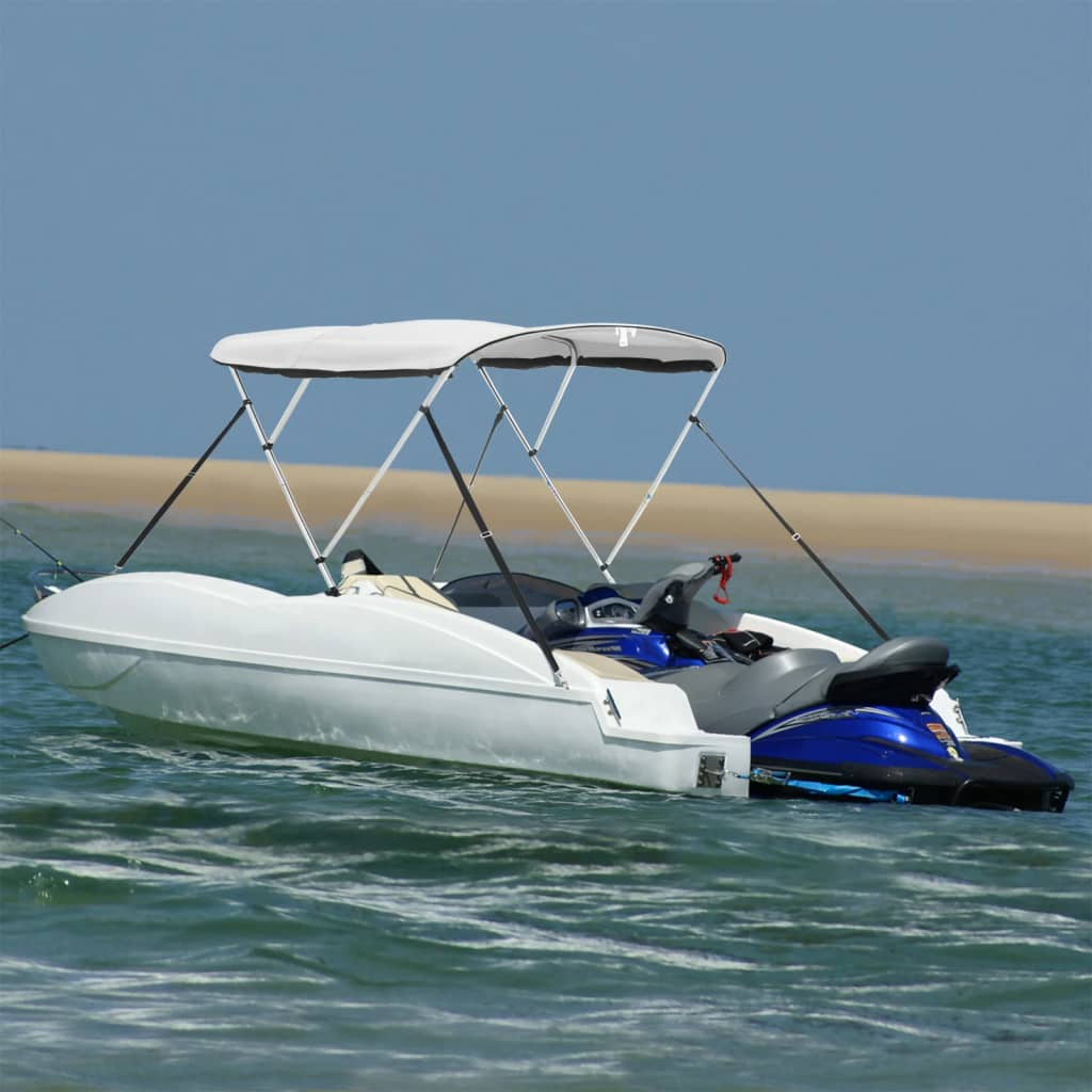 Toit bimini Vidaxx 3 arches avec parois latérales en maille 183x(185-198)x137 cm