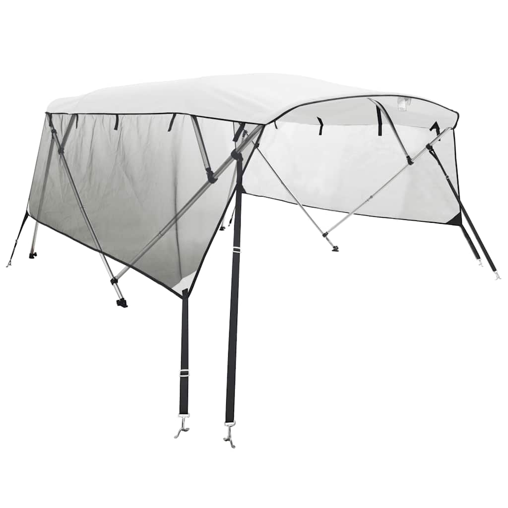 Toit bimini Vidaxx 4 arches avec parois latérales en maille 243x(230-244)x137 cm