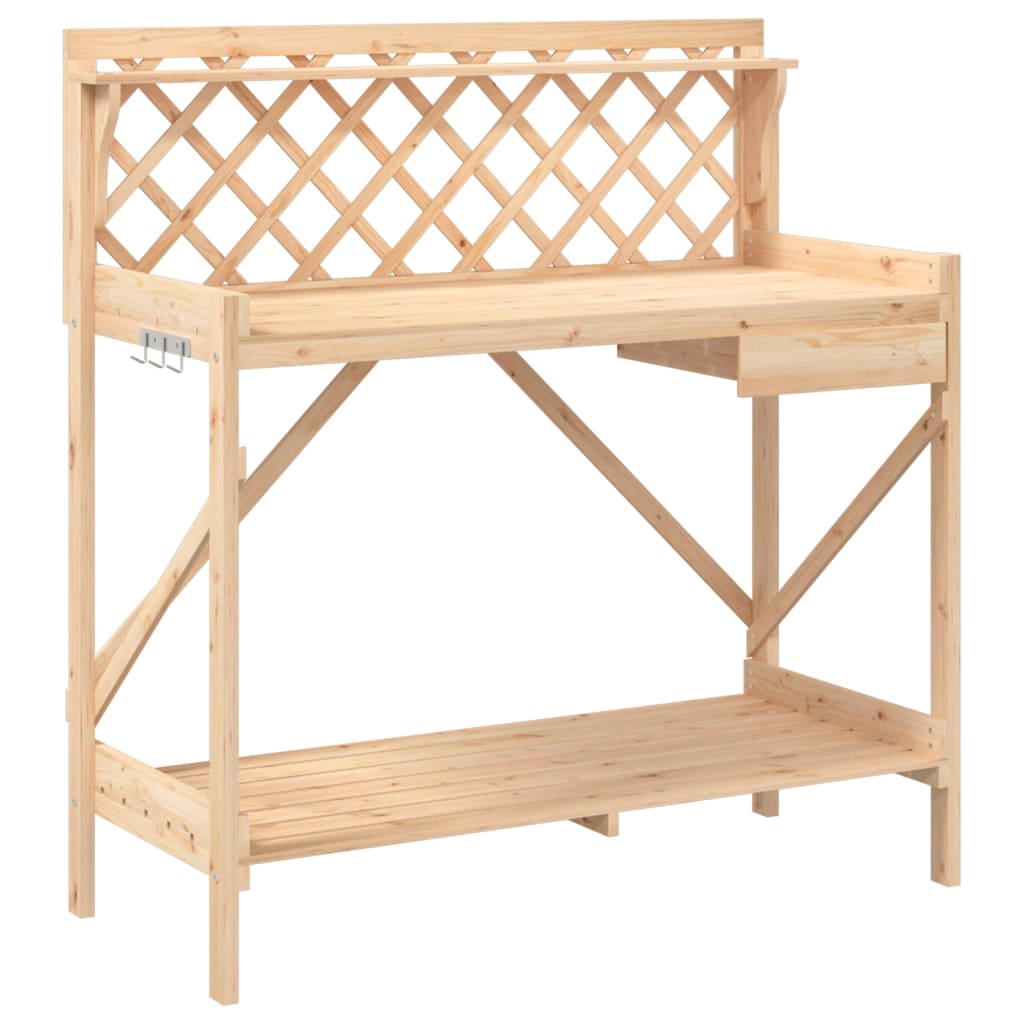 Table d'empotage Vidaxx avec treillis en bois de pin massif