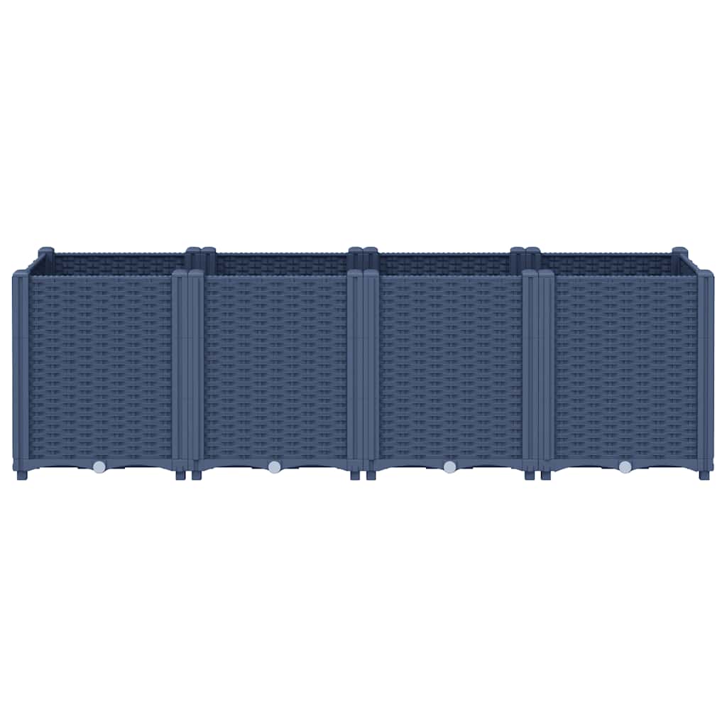 Vidaxx jardinière 160x40x53 cm polypropylène gris