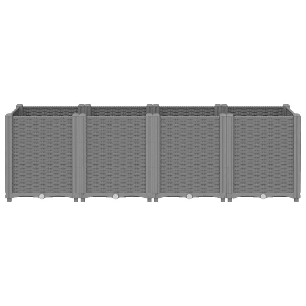 Vidaxx jardinière 160x40x53 cm polypropylène gris clair