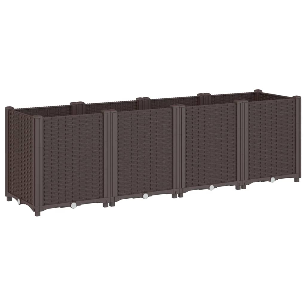 Vidaxx jardinière 160x40x53 cm polypropylène marron