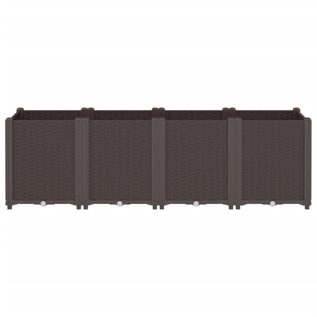 Vidaxx jardinière 160x40x53 cm polypropylène marron