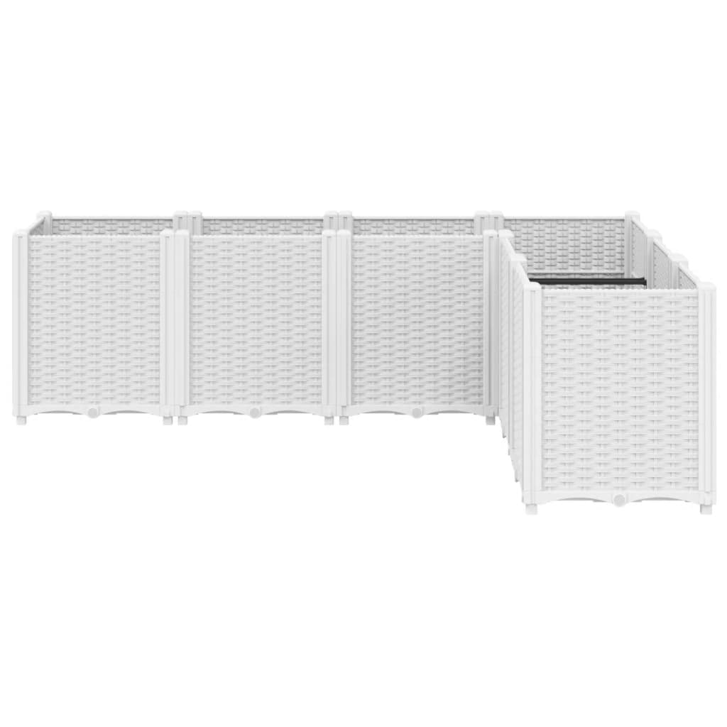 Vidaxx jardinière 160x120x53 cm polypropylène blanc