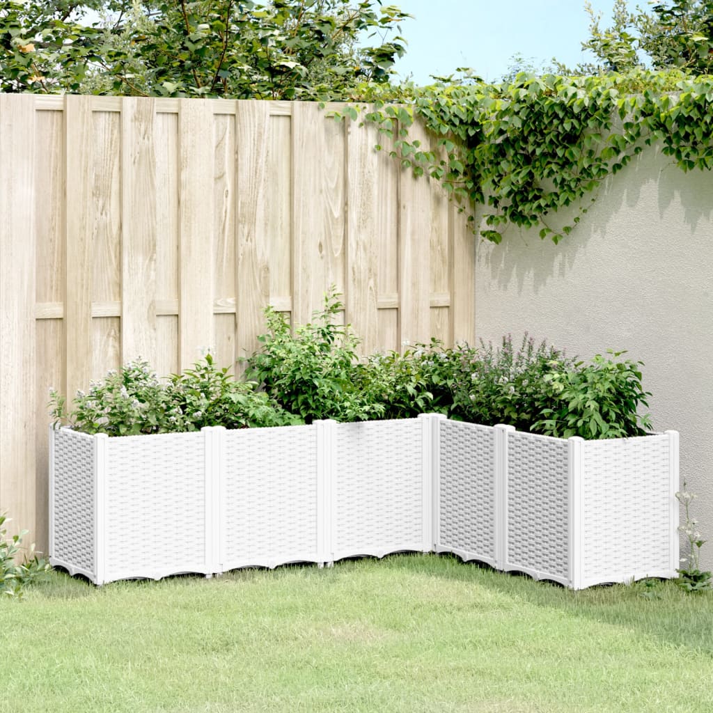Vidaxx jardinière 160x120x53 cm polypropylène blanc