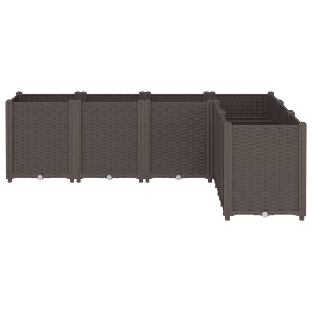 Vidaxx jardinière 160x120x53 cm polypropylène marron