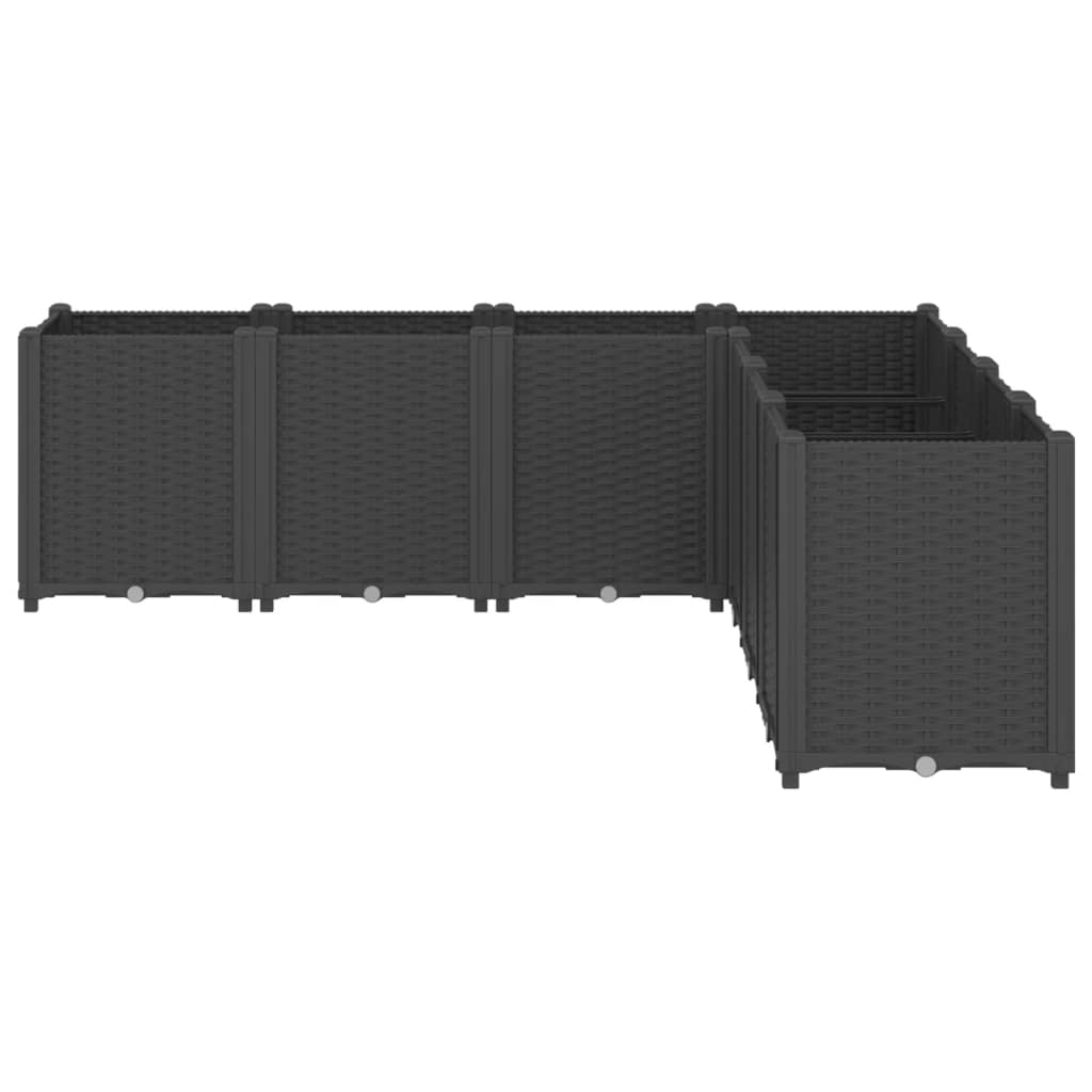 Vidaxx jardinière 160x160x53 cm polypropylène noir