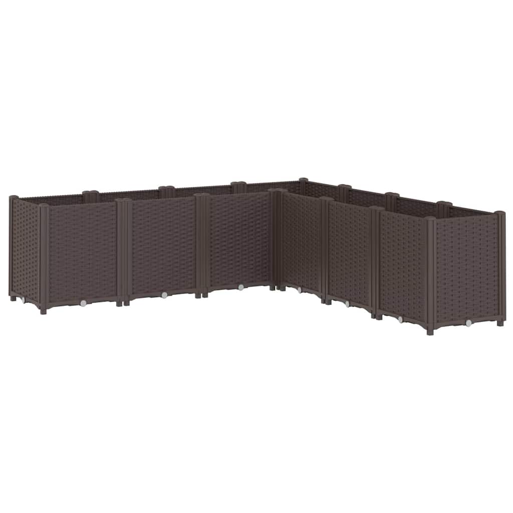 Vidaxx jardinière 160x160x53 cm polypropylène marron