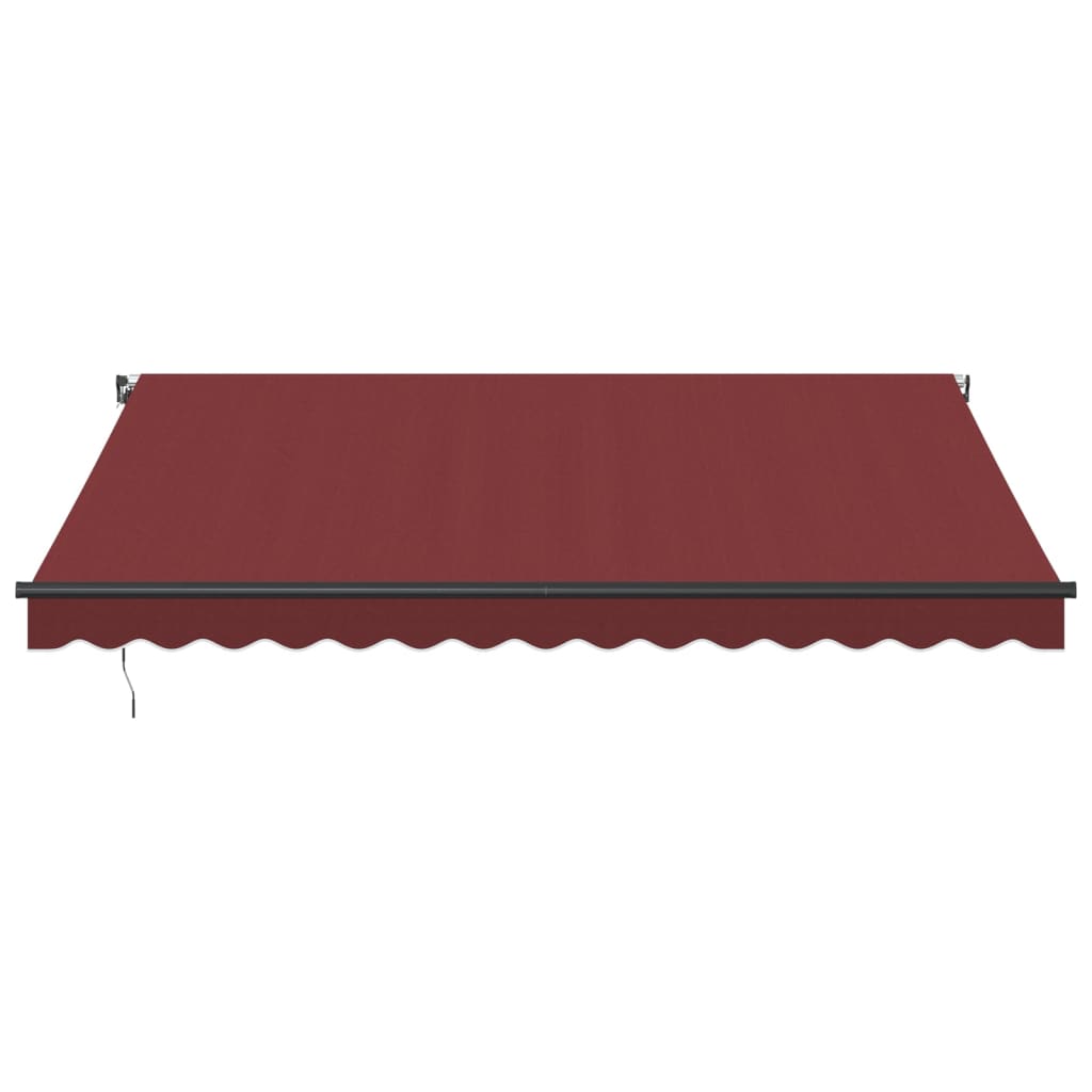 VidaXL Auvent extensible manuellement 400x350 cm bordeaux