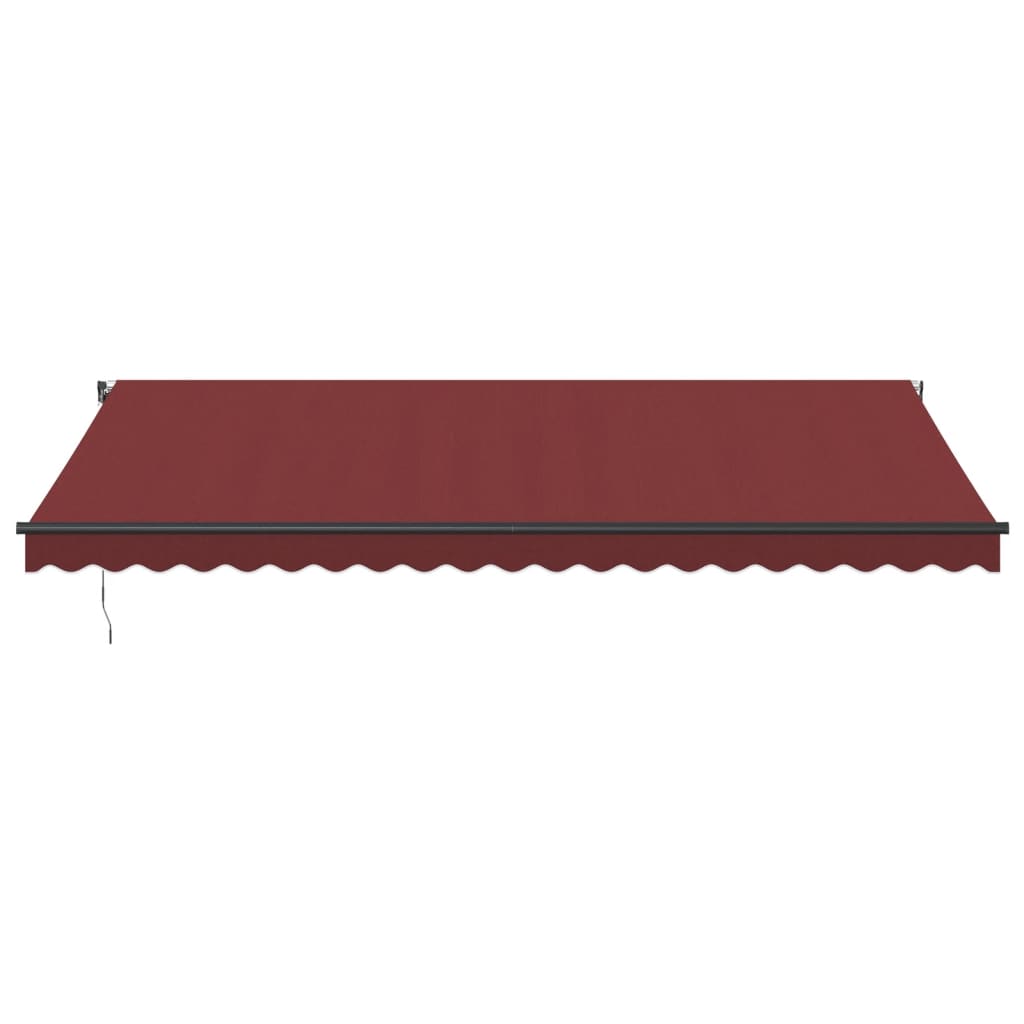 VidaXL Auvent extensible automatiquement 500x350 cm rouge bordeaux
