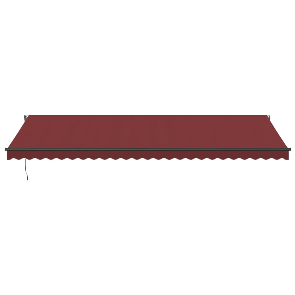 VidaXL Auvent à extension automatique 600x350 cm rouge bordeaux