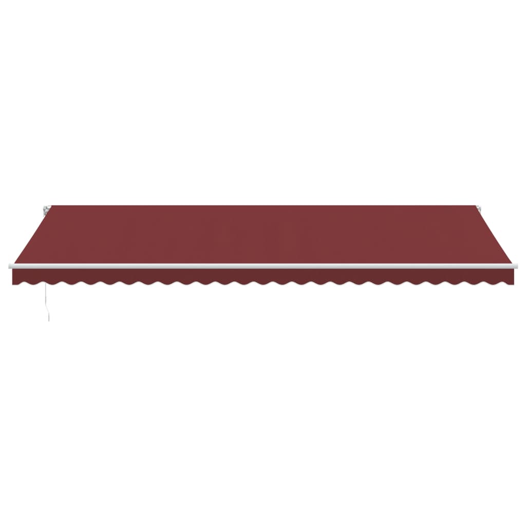 VidaXL Auvent extensible manuellement 600x300 cm bordeaux