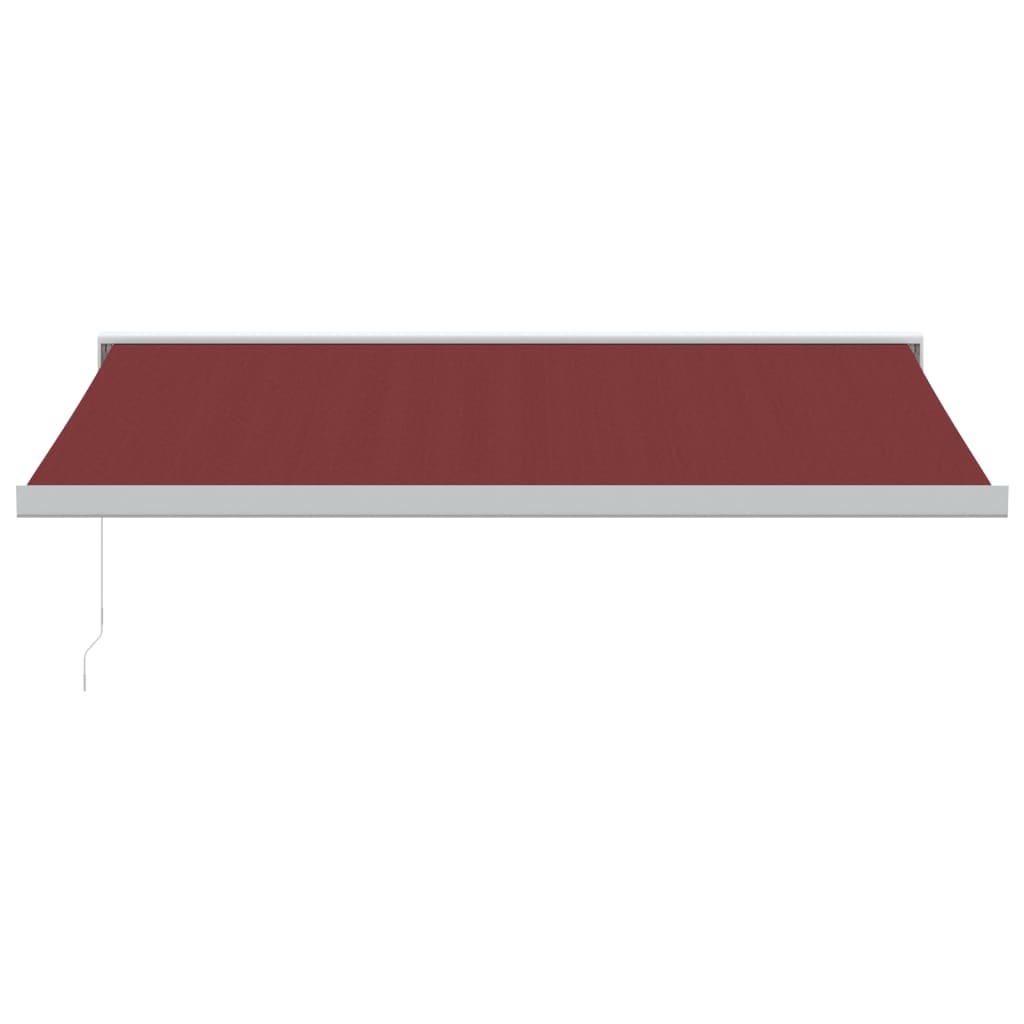 VidaXL Auvent extensible manuellement 450x300 cm bordeaux
