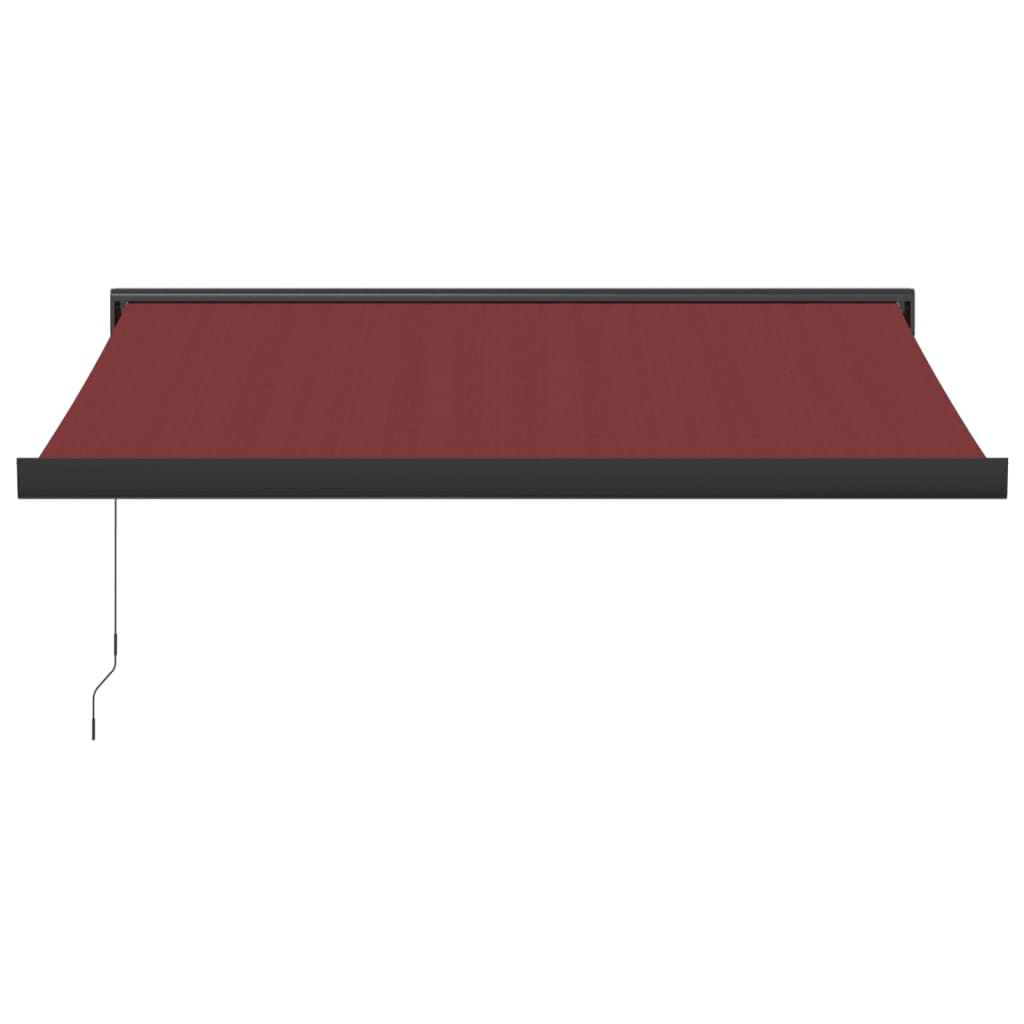 VidaXL Auvent extensible manuellement 300x250 cm bordeaux