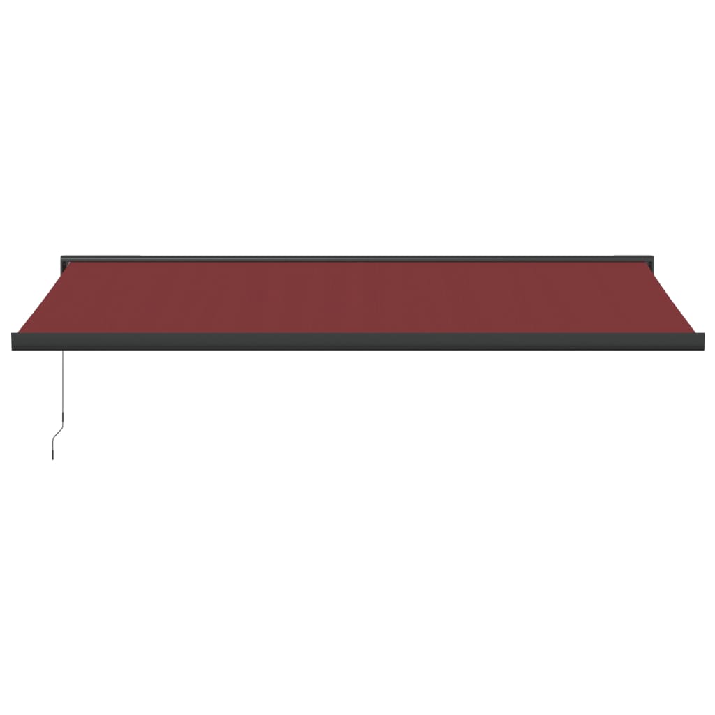 VidaXL Auvent extensible manuellement 500x300 cm bordeaux
