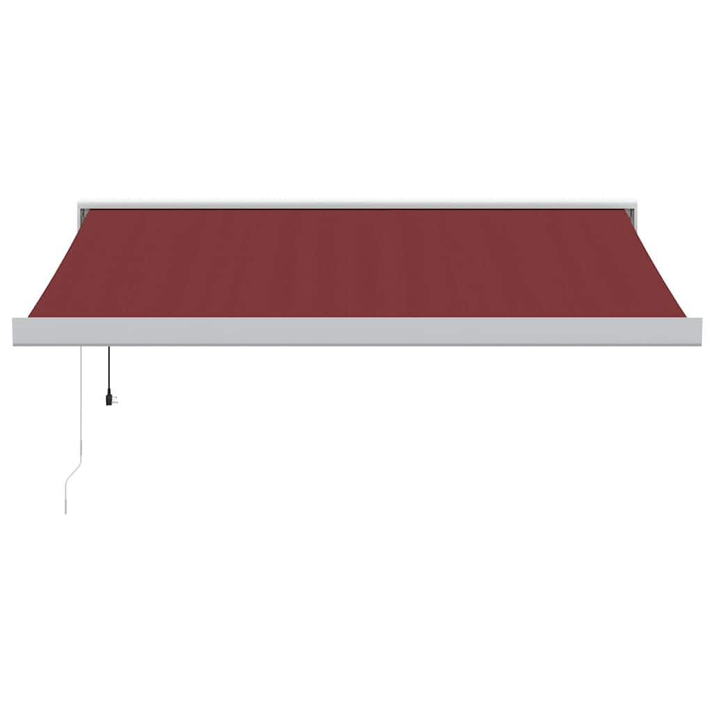 VidaXL Auvent extensible automatiquement 300x250 cm rouge bordeaux