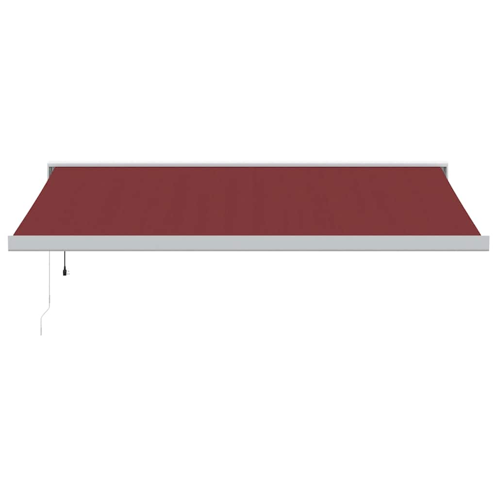 VidaXL Auvent extensible automatiquement 400x300 cm rouge bordeaux