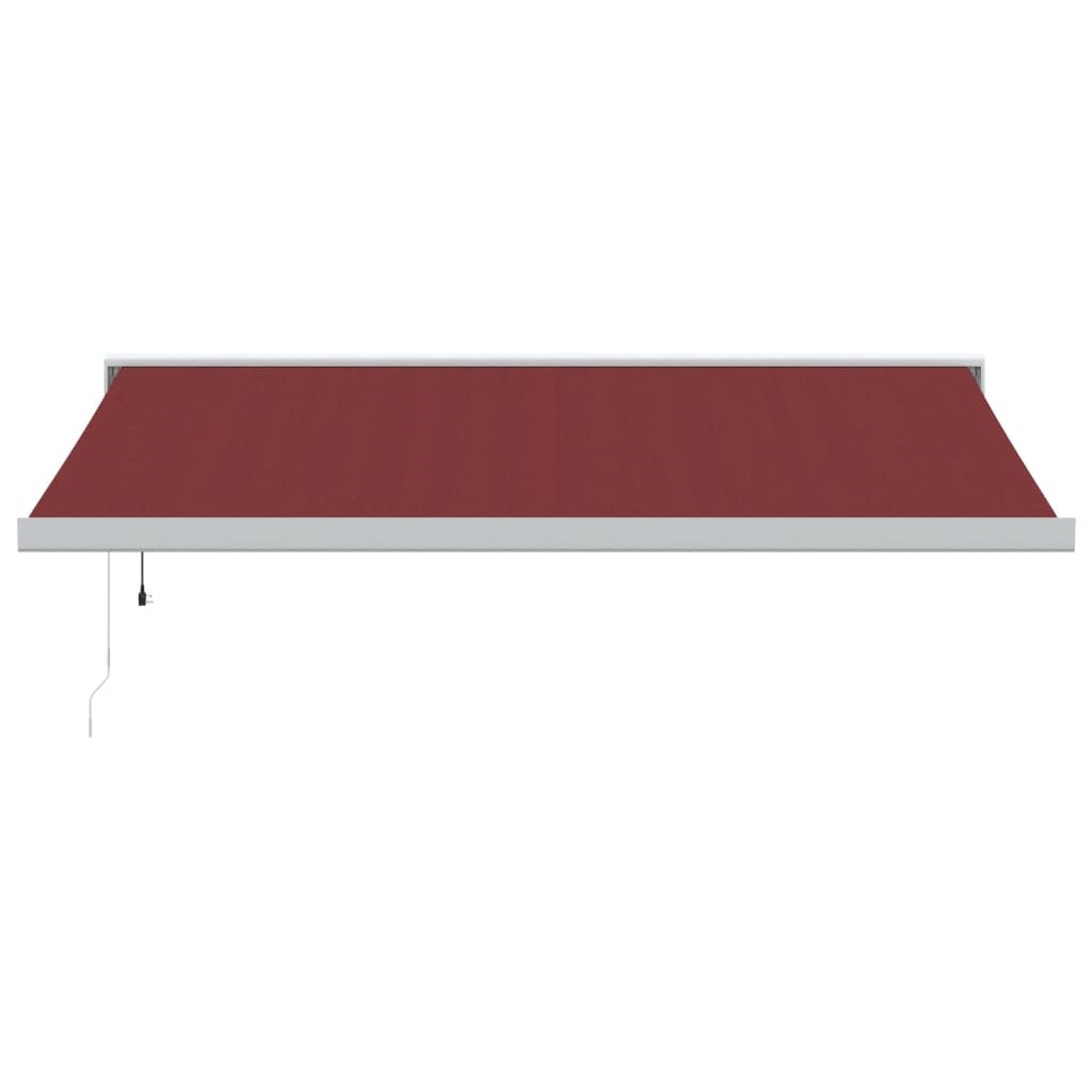 VidaXL Auvent extensible automatiquement 450x300 cm rouge bordeaux