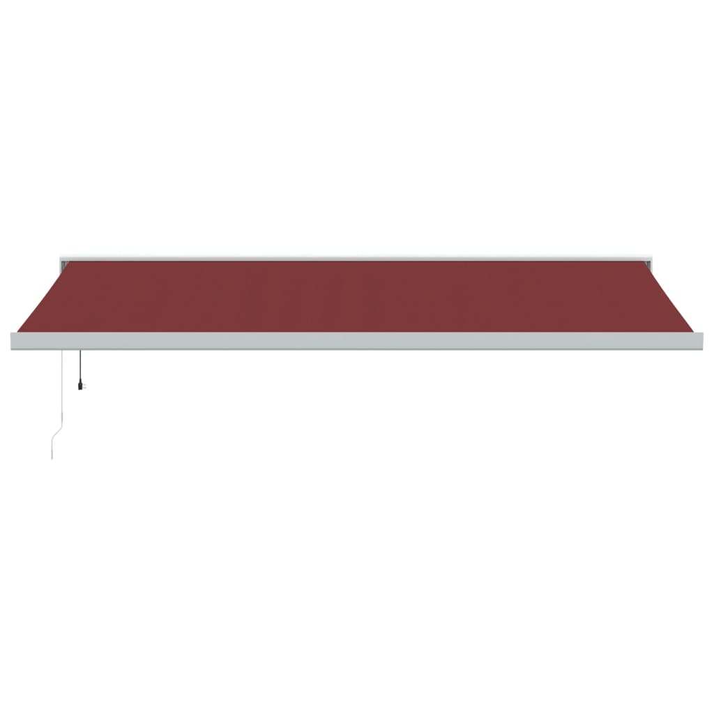 VidaXL Auvent extensible automatiquement 500x300 cm rouge bordeaux