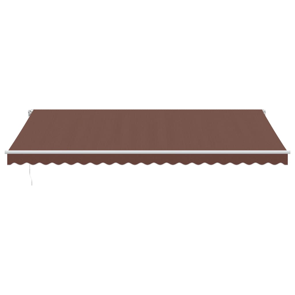 VidaXL Auvent extensible manuellement 500x350 cm marron