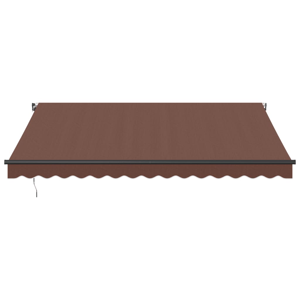 VidaXL Auvent extensible manuellement 400x350 cm marron