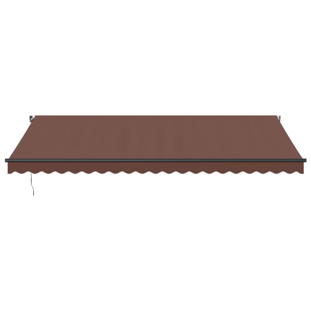 VidaXL Auvent extensible manuellement 500x350 cm marron