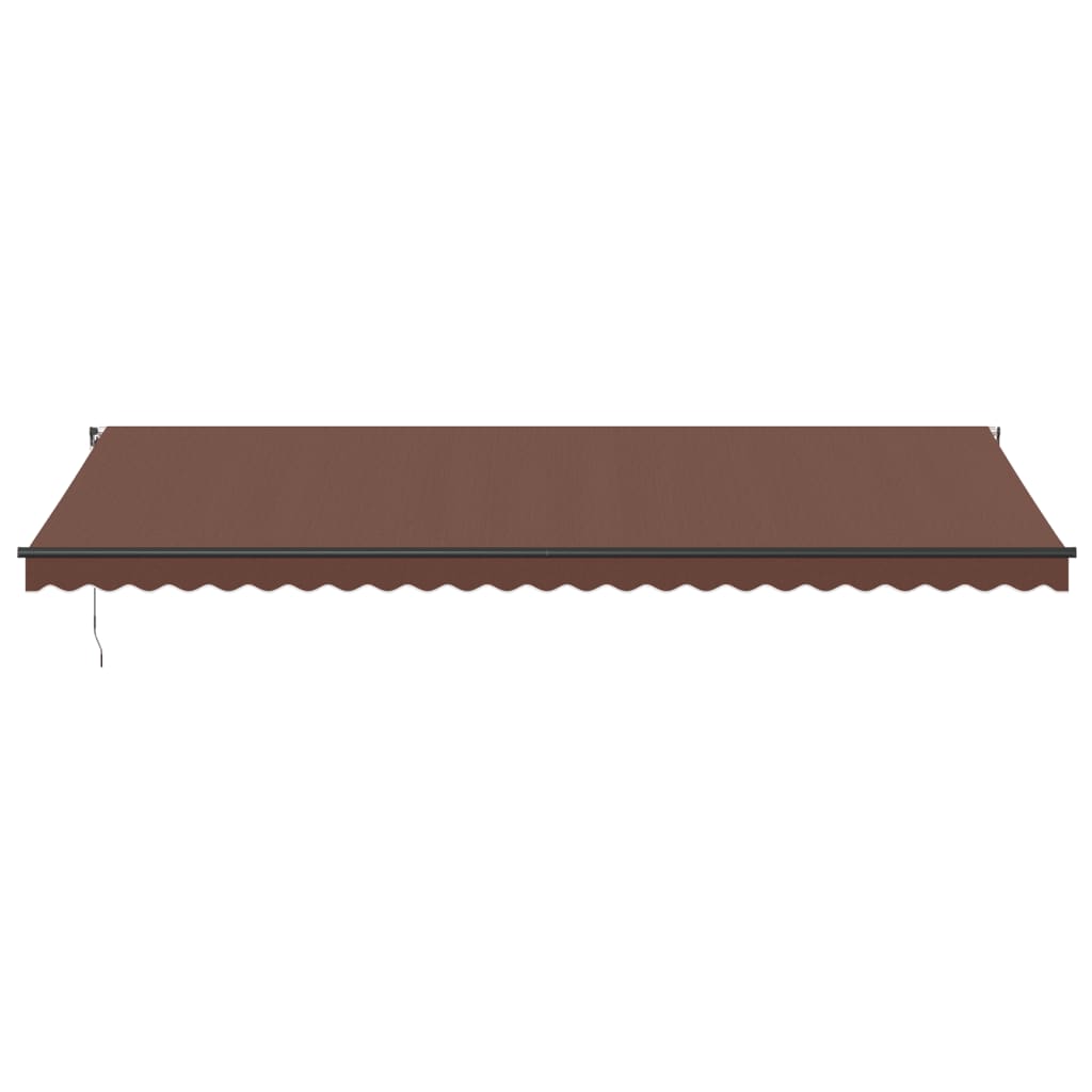 VidaXL Auvent extensible manuellement 600x350 cm marron