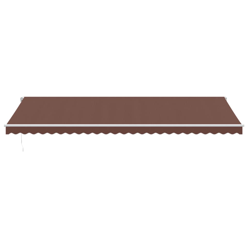 VidaXL Auvent extensible manuellement 600x300 cm marron