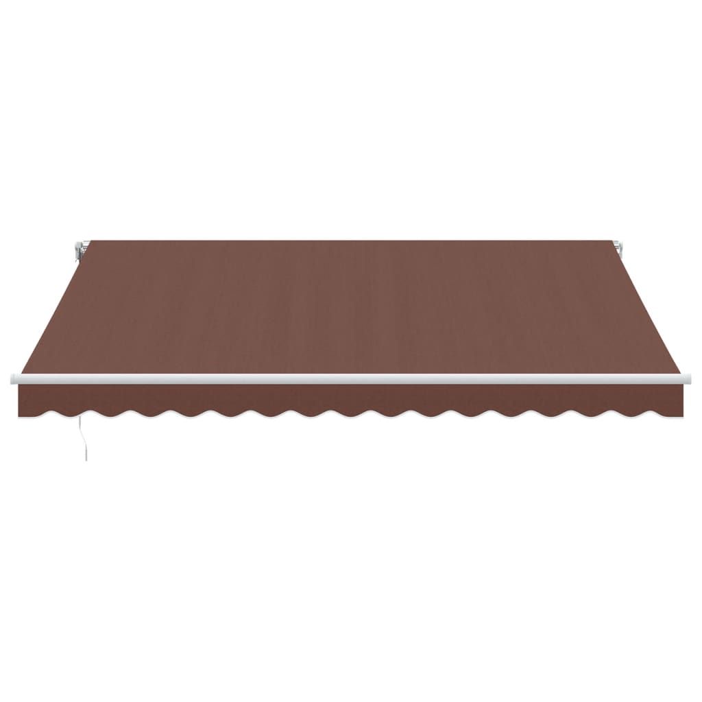 VidaXL Auvent extensible manuellement 400x300 cm marron