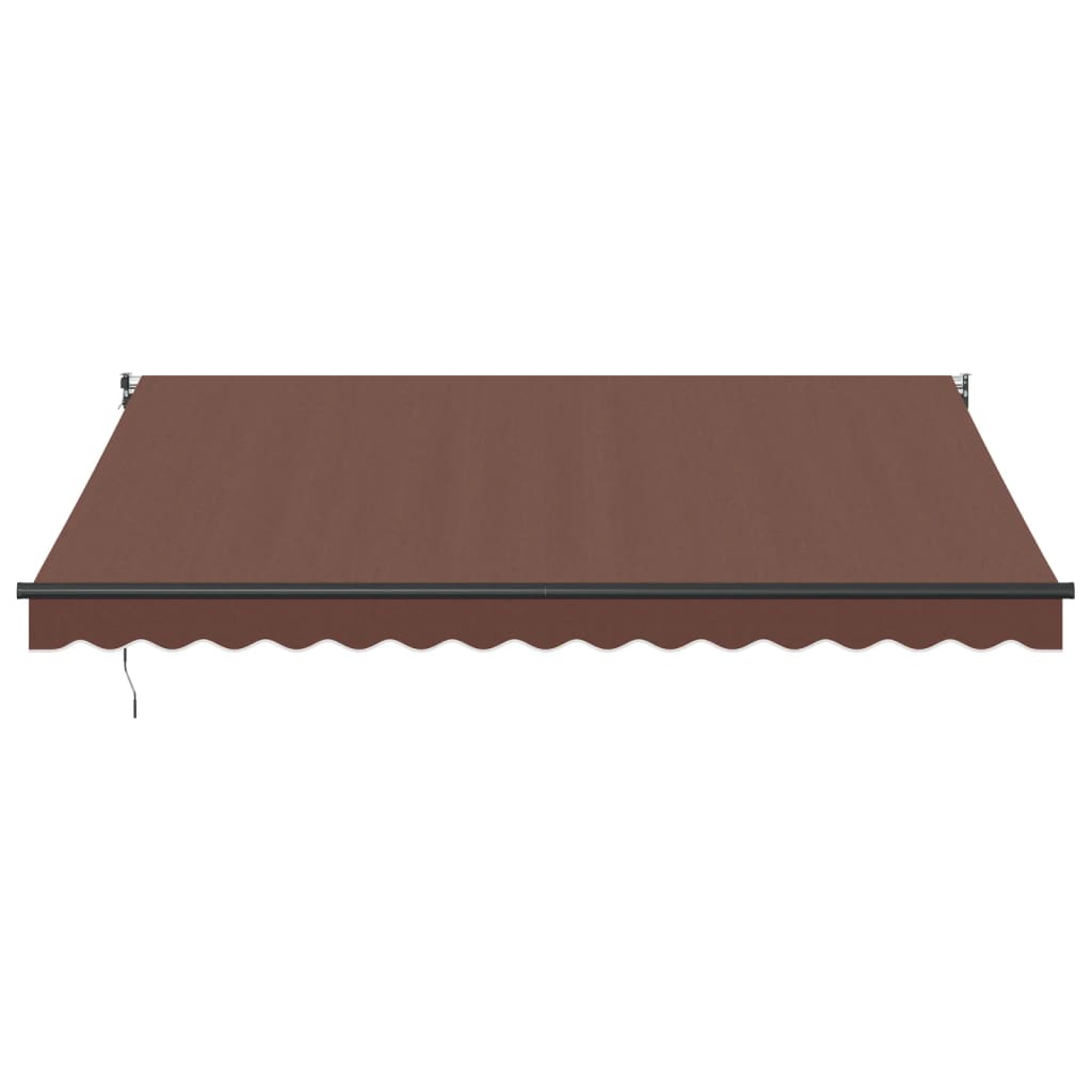 VidaXL Auvent extensible manuellement 400x300 cm marron