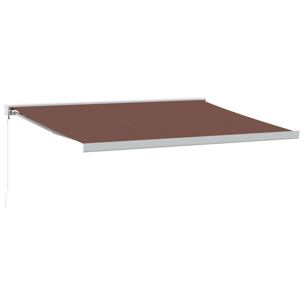 VidaXL Auvent extensible manuellement 400x300 cm marron
