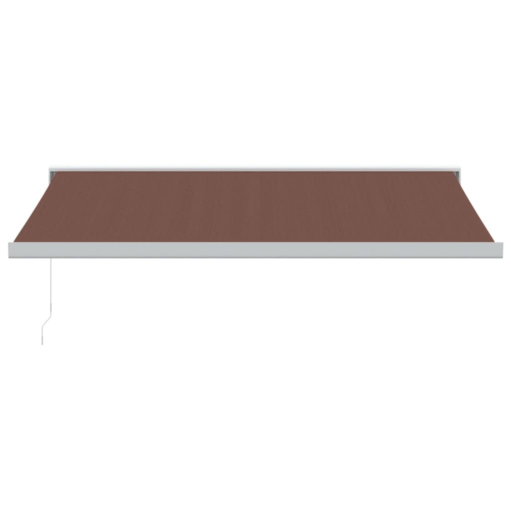 VidaXL Auvent extensible manuellement 450x300 cm marron