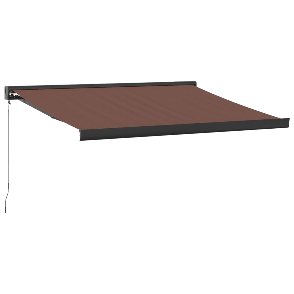 VidaXL Auvent extensible manuellement 300x250 cm marron