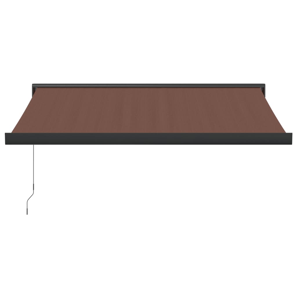 VidaXL Auvent extensible manuellement 300x250 cm marron