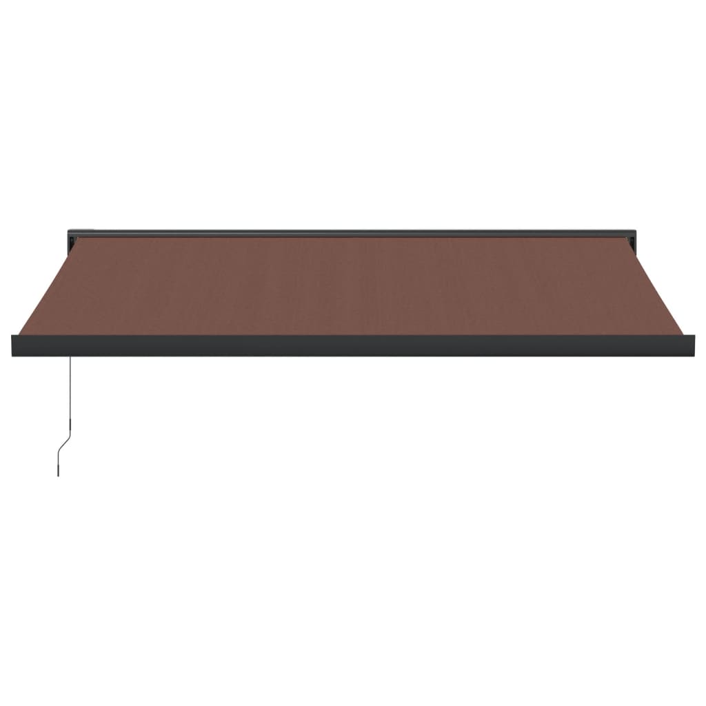 VidaXL Auvent extensible manuellement 400x300 cm marron