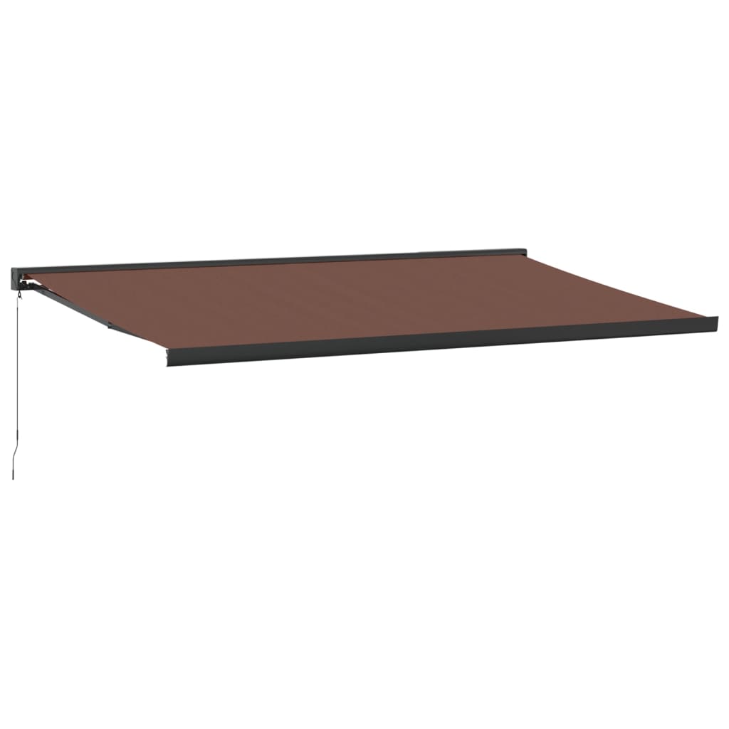 VidaXL Auvent extensible manuellement 500x300 cm marron