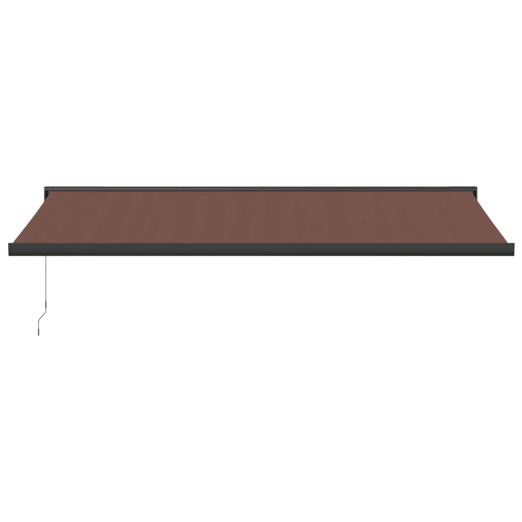 VidaXL Auvent extensible manuellement 500x300 cm marron