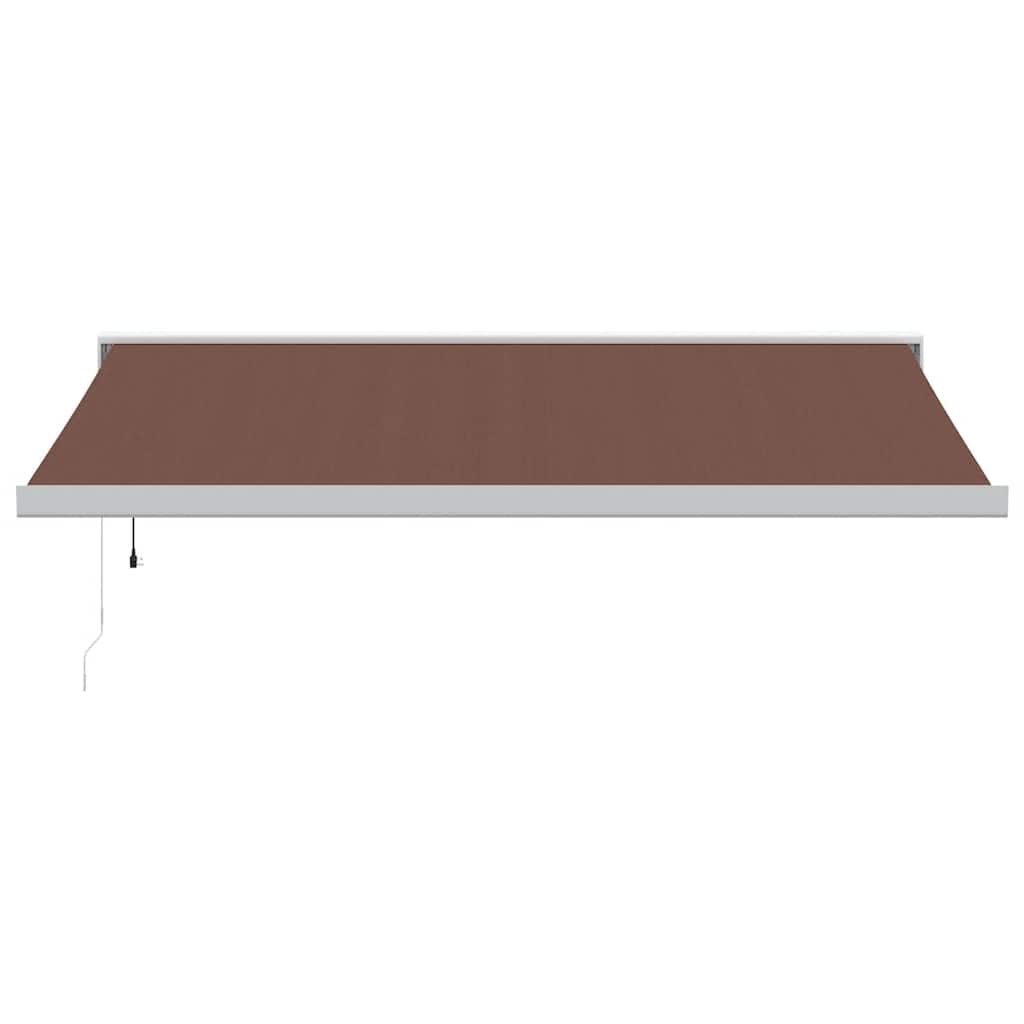 VidaXL Auvent extensible automatiquement 400x300 cm marron