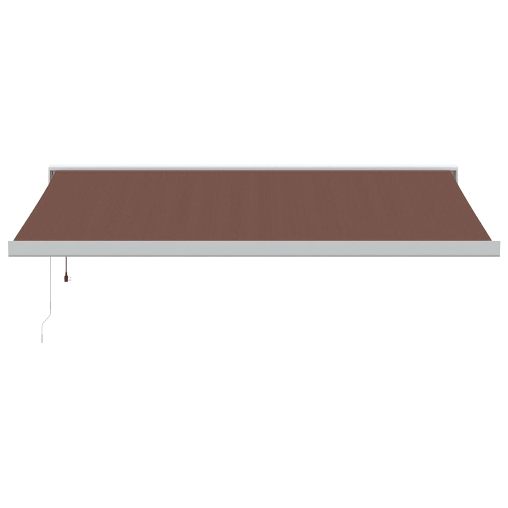 VidaXL Auvent extensible automatiquement 450x300 cm marron