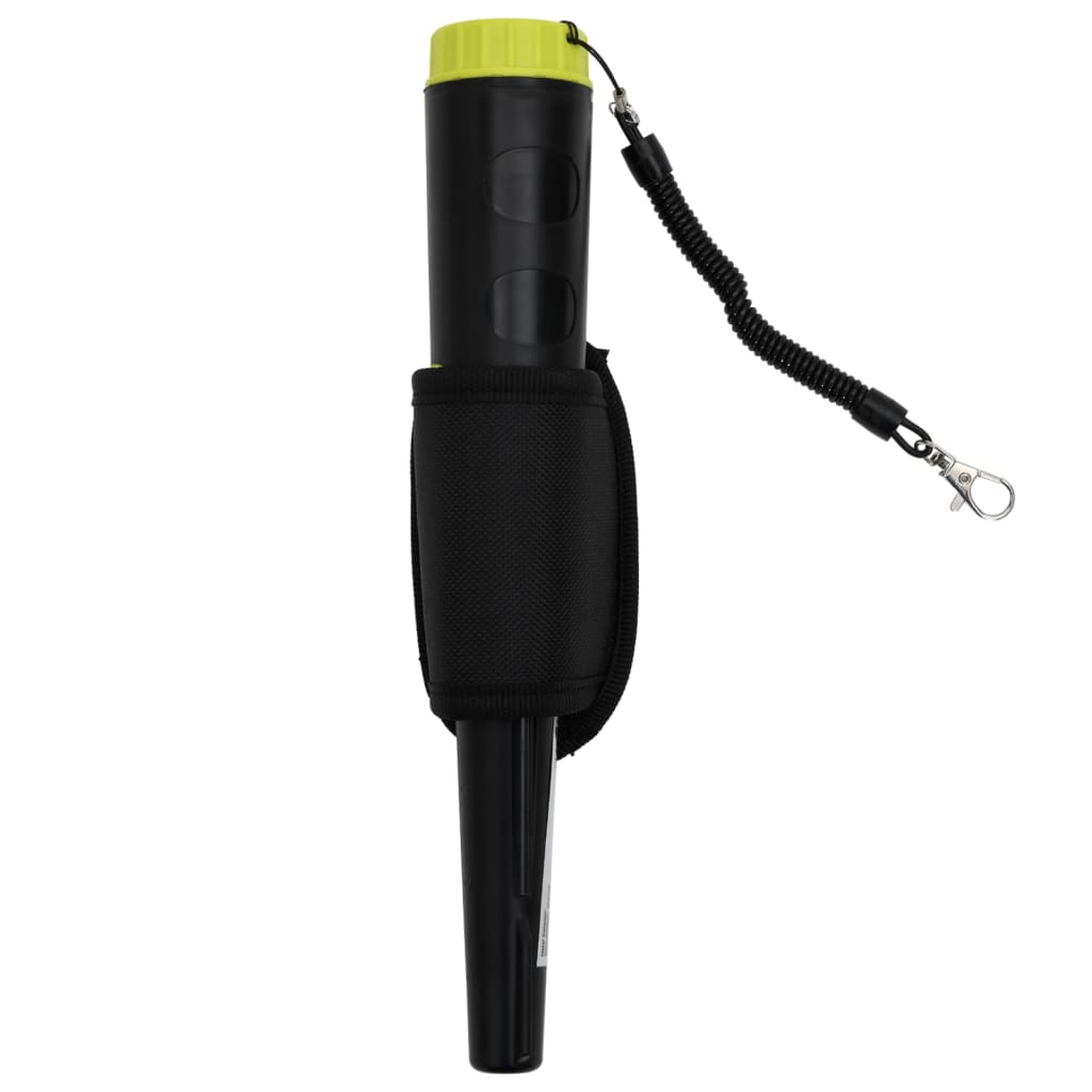 Détecteur de métaux Pinpointer VidaXL avec écran LCD noir et jaune