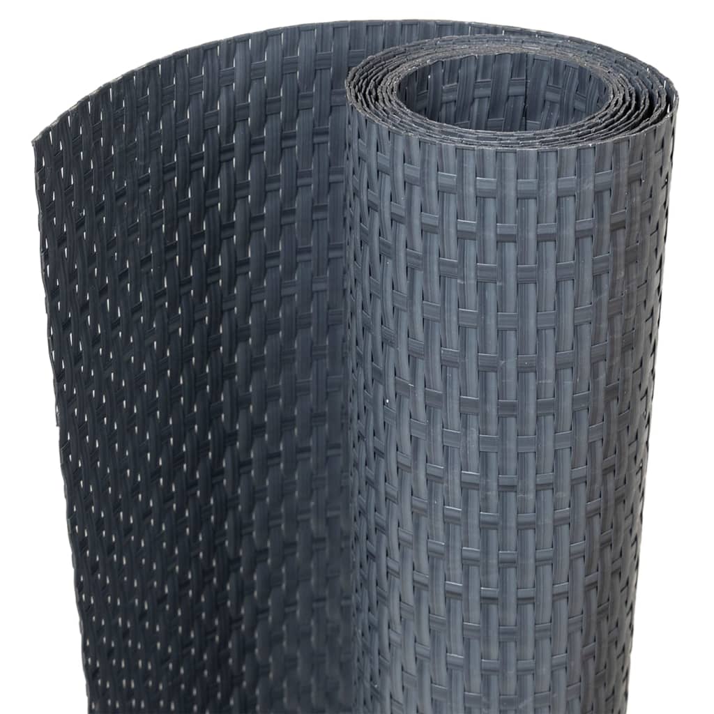 Vidaxx paravent de balcon 1000x90 cm poly rotin anthracite