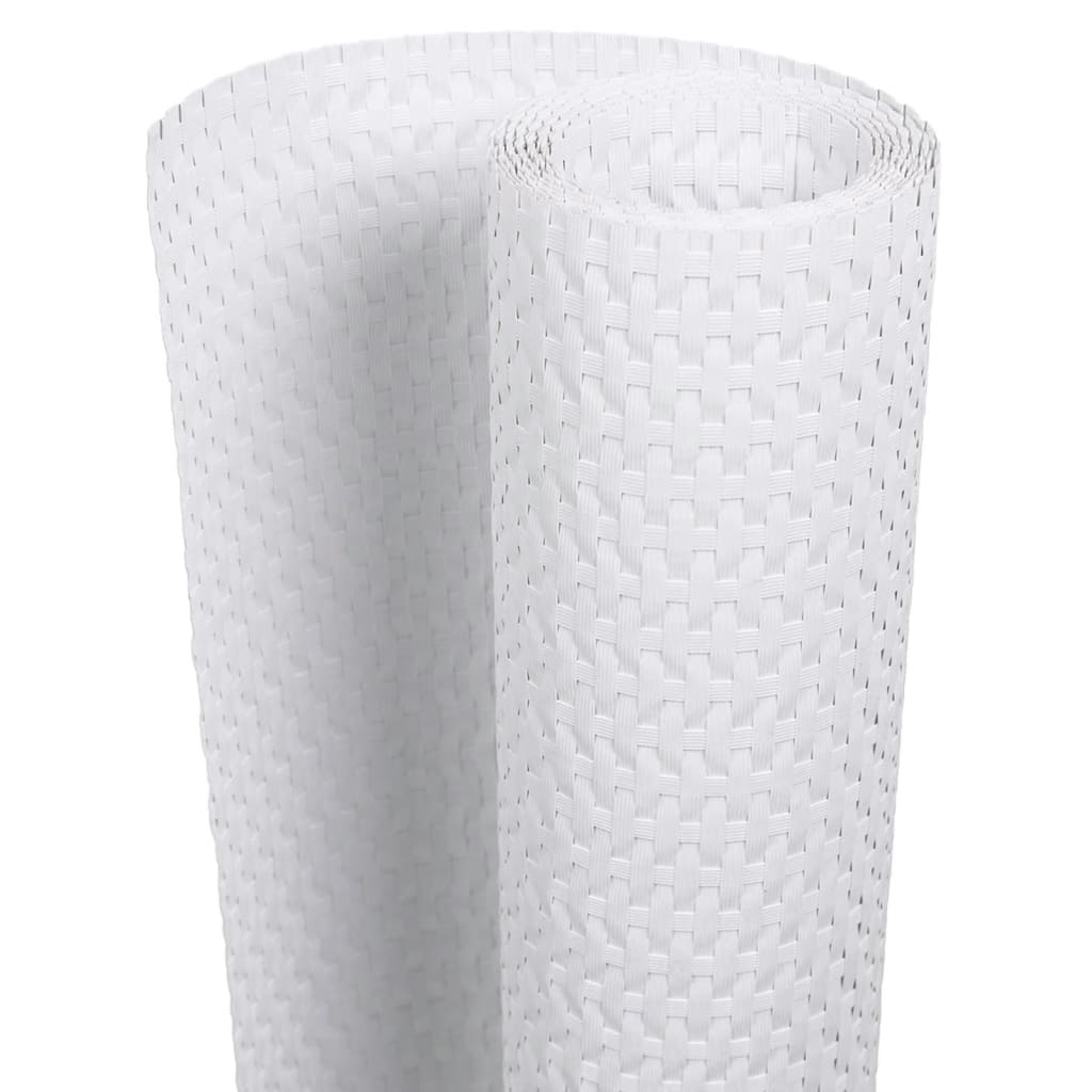 Vidaxx paravent de balcon 300x80 cm poly rotin blanc