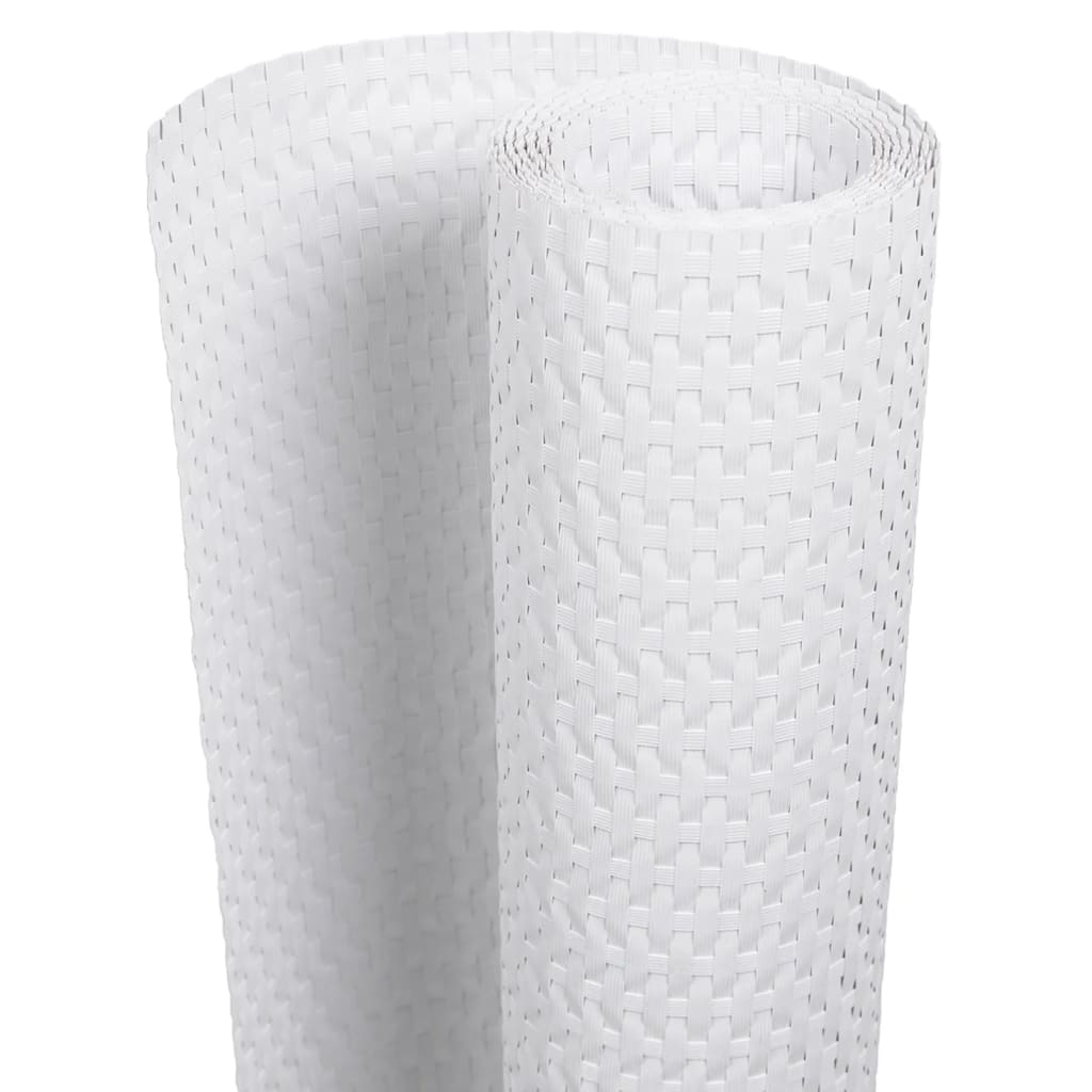 Vidaxx paravent de balcon 500x80 cm poly rotin blanc