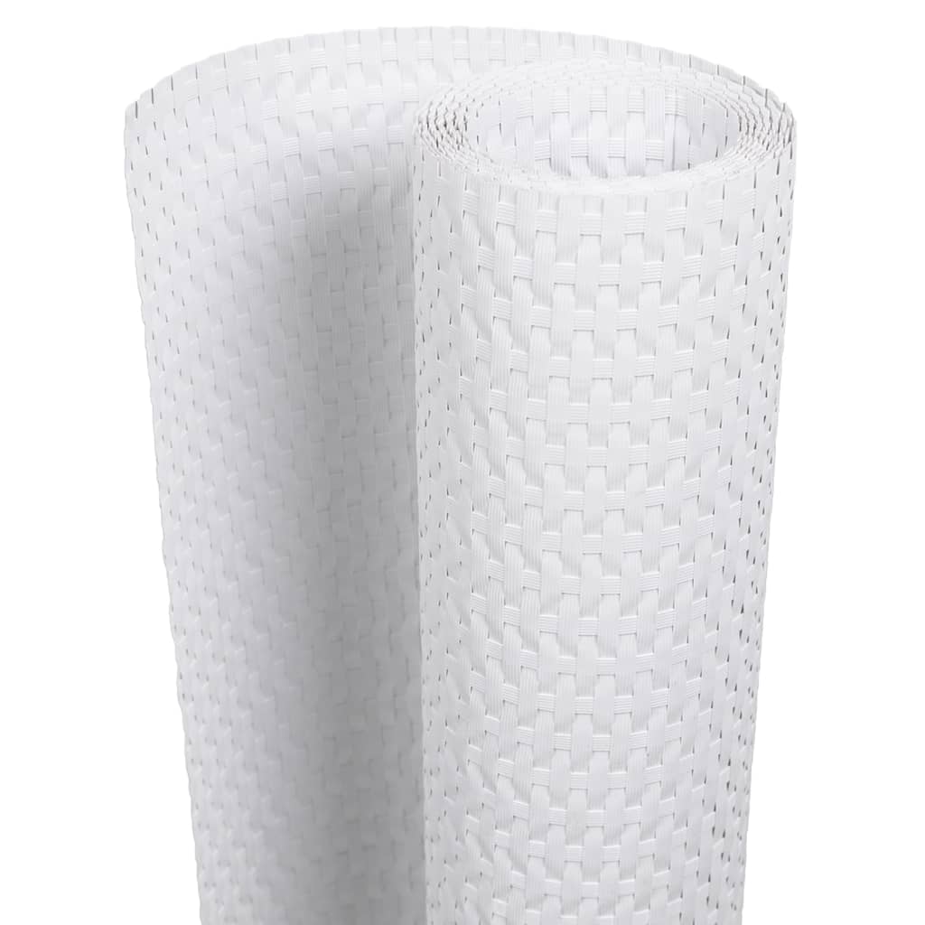 Vidaxx paravent de balcon 1000x100 cm poly rotin blanc