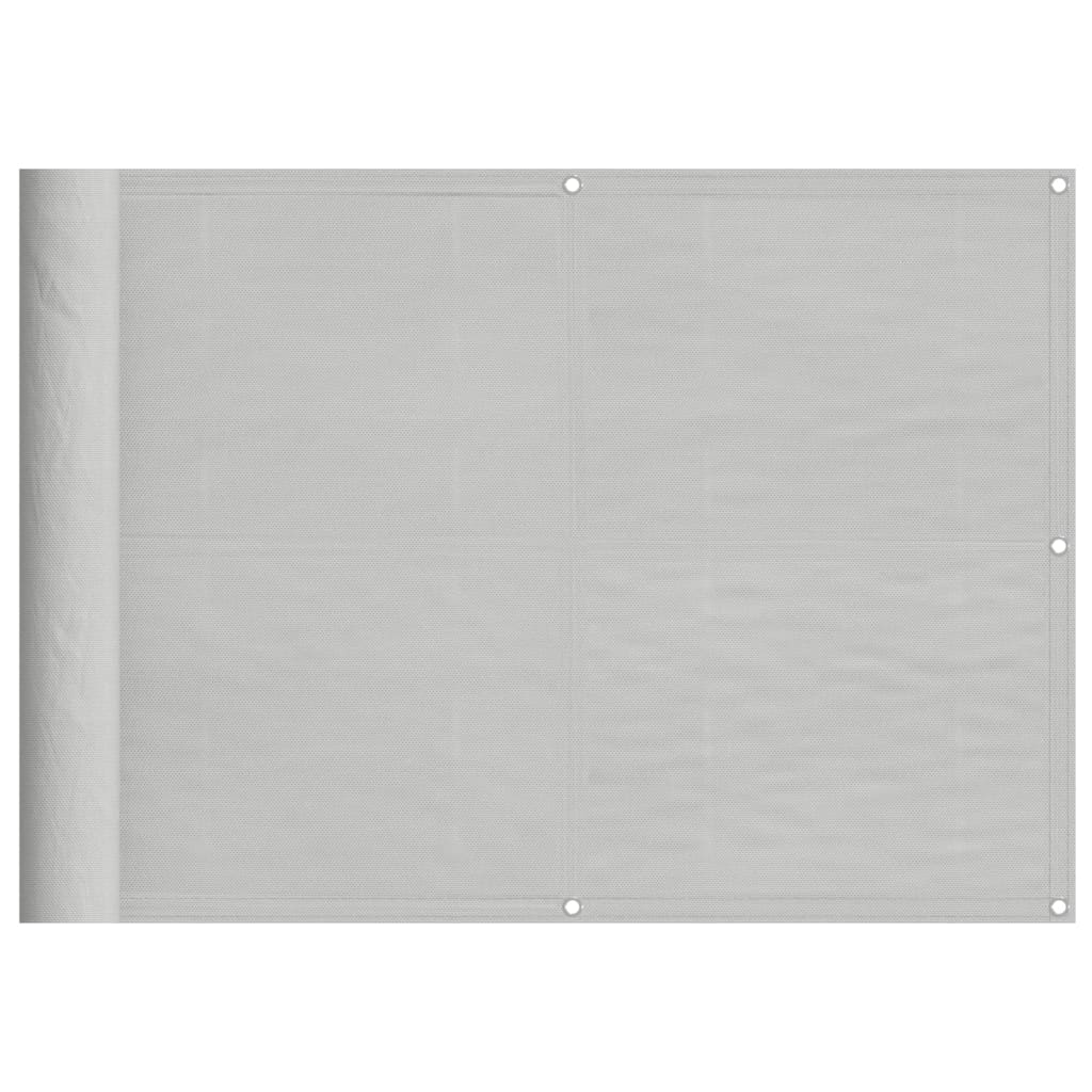 Paravent de balcon Vidaxx 75x300 cm 100% polyester oxford gris clair