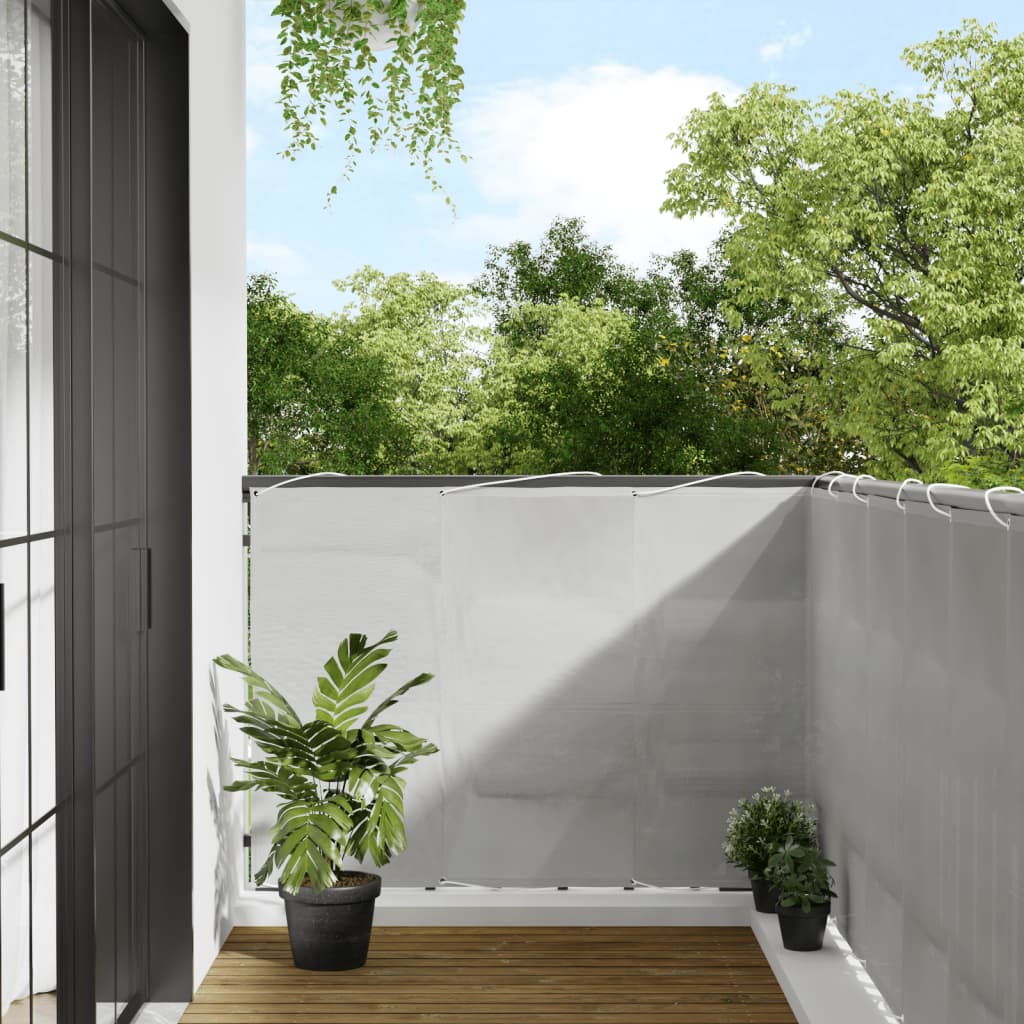 Paravent de balcon Vidaxx 120x700 cm 100% polyester oxford gris clair