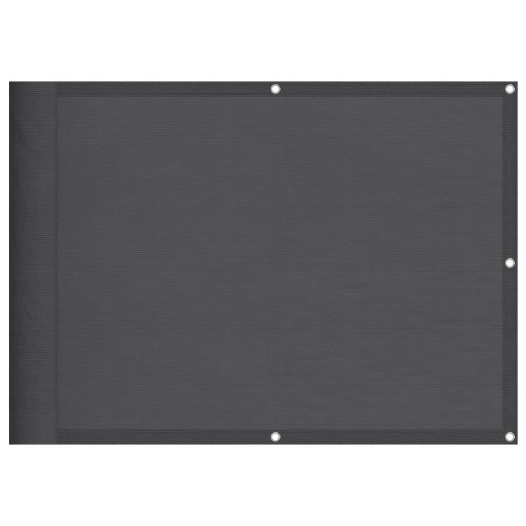 Paravent de balcon Vidaxx 75x800 cm 100% polyester oxford anthracite